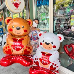 ลูกโป่งหมี 58 นิ้ว วาเลนไทน์