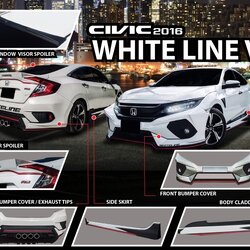 ชุดแต่งรอบคัน Civic FC 2016 2017 RED LINE I