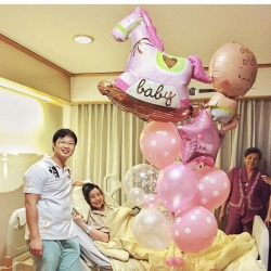 ลูกโป่งแรกเกิด New Born BN ช่อกระทัดรัด