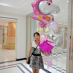 ช่อลูกโป่งม้ายูนิคอร์ด ลูกโป่งม้าโพนี่