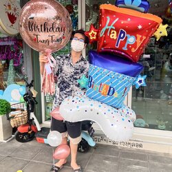 ลูกโป่งแรกเกิด ลูกโป่งรับขวัญหลาน welcome baby