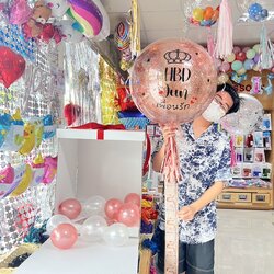 กล่องลูกโป่งเซอร์ไพรส์ หรูหรา สำหรับงานวันเกิดและงานพิเศษ