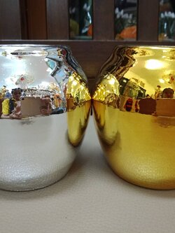 โอ่งกระเบื้องเคลือบ (เงิน-ทอง)