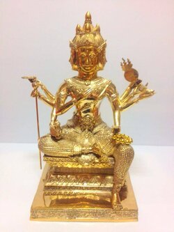 พระพรหม ทองเหลืองขัดเงา (5 7 9 12 16 25 นิ้ว)