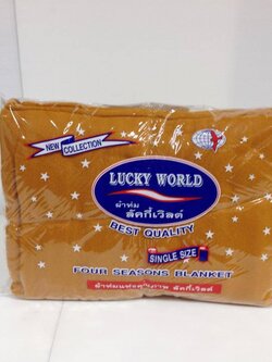 ผ้าห่มสักหลาด ลัดกี้ มีกระเป๋า