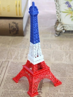 01141-โมเดลหอไอเฟลสีธงชาติ 13ซม - ฟรีค่าส่ง