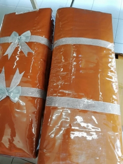 ผ้าไตรมัชลิน 9 ขันธ์ (ตะเข็บคู่) 2.10 x 3.20 เมตร 1 ชั้น (ตัดเย็บใหม่ทุกผืน) รับประกันสินค้า 100%