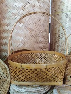 ตระกร้าไม้ไผ่สวยงาม