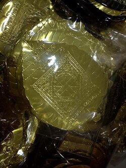 แผ่นดวงใบโพธิ์ (ทองเหลือง)