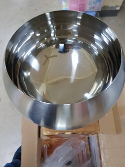 บาตรสแตนเลส 8 นิ้วครึ่ง (ครบชุด สาย ฝา ขา ถลก) *เครื่องในบาตร