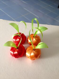 เหรียญโปรยทาน (แบบที่ 6 ส้มมีใบและก้านสวยงาม)