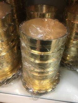 กระถางธูปจานรอง (ทองเหลือง)