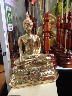 พระสดุ้งมาร 9 นิ้ว (ทองเหลือง)