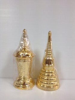 โกศพลาสติก สีเงิน-ทอง