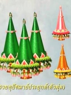 กรวยอุปัชฌาย์ ประยุกต์ ตัวพุ่ม