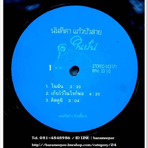 นันทิดา แก้วบัวสาย ชุด ในฝัน มี 5 เพลง