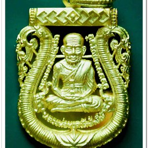 หลวงพ่อทวด 100 ปี อ.ทิม ศาลหลักเมือง เหรียญเสมาหน้าเลื่อน ฉลุลายยกองค์ เนื้อระฆัง หมายเลข ๑๓๐๙