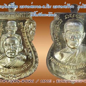 หลวงพ่อทวด พระอาจารย์ทิม หลังพ่อท่านเขียว วัดห้วยเงาะ พิมพ์ขี่คอ รุ่น นิรันตราย 2 เนื้อ