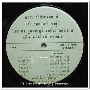 ธานินท์ อินทรเทพ กับ ผลงานเพลง ของ ปิยะ ตระกูลราษฎร์ ดนตรี โดย จิตรกร บัวเนียม