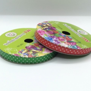 ริบบิ้นพับเหรียญ TW สีลายจุด