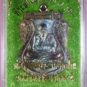 เหรียญเสมาหลวงพ่อทวด พ่อท่านเขียว รุ่นฉลอง ๗ รอบ ๘๔ ปี ๒๕๕๖ เนื้อทองแดงประกายรุ้ง ผิวแมงทับ