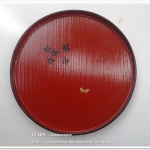 ถาดไม้กลม ขนาด 8 นิ้ว สภาพสวยเดิมๆ