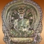 หลวงพ่อคูณ เหรียญนั่งพานเจริญพร ชนะมาร ๙๑ รวยทันใจ เนื้อทองแดงผิวไฟ หมายเลข 1375
