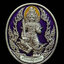 *หมายเลขสวยสุด ๆ 88 * เหรียญท้าวเวสสุวรรณ รุ่นยกฐานะพลิกชีวิต หลวงพ่อพัฒน์ วัดห้วยด้วน ปี 2565 เนื้ออัลปาก้าซาตินลงยาสีม่วง หมายเลข 88