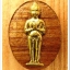 ไอ้ไข่ เด็กวัดเจดีย์ รุ่นสรงน้ำ 63 เนื้อไม้ปั๊ม หน้ากากทองเหลือง..1