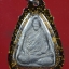 เหรียญหล่อเนื้อตะกั่วจารมือ พ่อท่านเอื้อม วัดบางเนียน จ.นครศรีธรรมราช (พิมพ์สามเหลี่ยม)