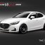 ชุดแต่งรอบคัน mazda2 2019 2020 DRIVE 68
