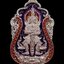 เหรียญท้าวเวสสุวรรณ รุ่นเทพประทานพร หลวงพ่อสุชาติ อภิชาโต วัดศิลาดอกไม้ จ.เพชรบูรณ์ ปี 2563 เนื้อทองแดงลงยา หมายเลข 854 ขนาดพระสูง 4.5 ซ.ม. พร้อมกล่องเดิม
