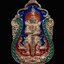 *ลงยา 3 สี* เหรียญท้าวเวสสุวรรณ รุ่นเทพประทานพร หลวงพ่อสุชาติ อภิชาโต วัดศิลาดอกไม้ จ.เพชรบูรณ์ ปี 2563 เนื้อทองแดงลงยา 3 สี หมายเลข 710 ขนาดพระสูง 4.5 ซ.ม.