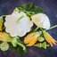 ฟักทองจานบินสีขาว - White Scallop Squash